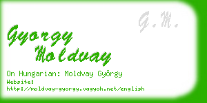 gyorgy moldvay business card
